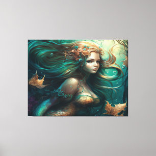 Beautiful Mermaid Canvas Print