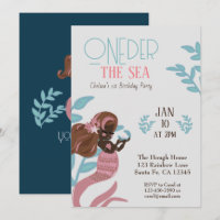 Beautiful Mermaid Girls First Birthday