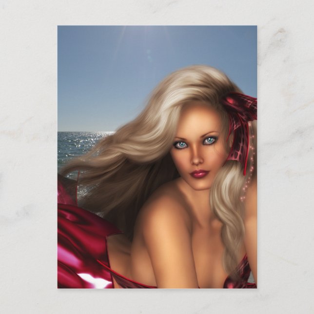 Beautiful Mermaid Postcard (Front)
