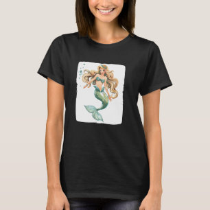 Beautiful Mermaid Siren and Fish Lovers T-Shirt