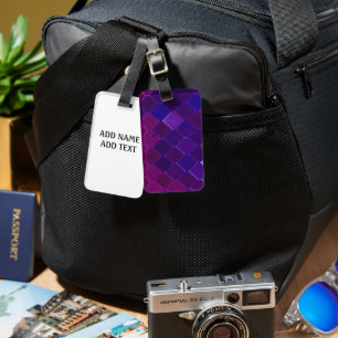 Beautiful mermaid style luggage tag
