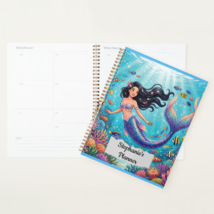 Beautiful Mermaid under the Sea Personalise Planner