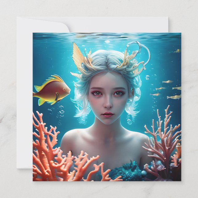 Beautiful Mermaid Under Water (Front)