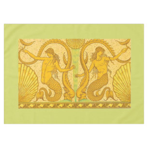 beautiful mermaids print tablecloth