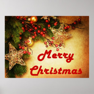 Beautiful Merry Christmas Poster