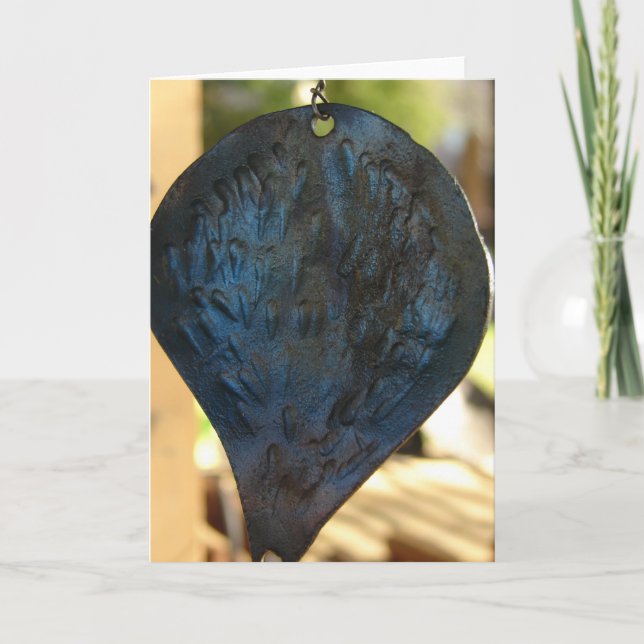 Beautiful Metal Leaf Card (Front)