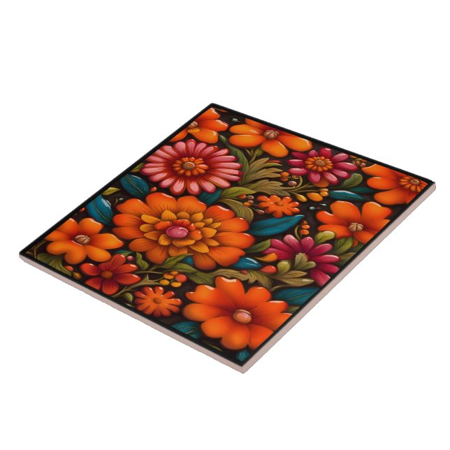 Beautiful Mexican Art Tile (Side)