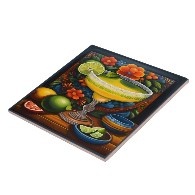 Beautiful Mexican Art Tile (Side)