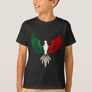 Beautiful Mexican Flag Dove Patriotic Peace Bird A T-Shirt