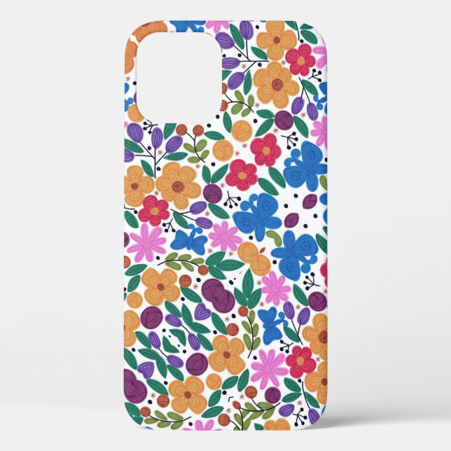 Beautiful Mexican Floral Case-Mate iPhone Case (Back)