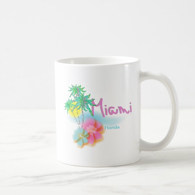 Beautiful Miami Florida Coffee Mug (Right)