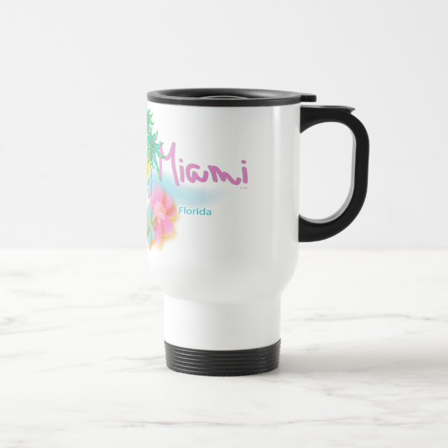 Beautiful Miami Florida Travel Mug (Right)