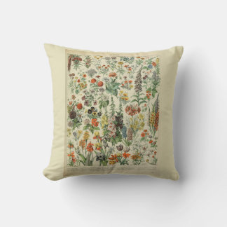 Beautiful Millot Fleur Illistration Print Cushion