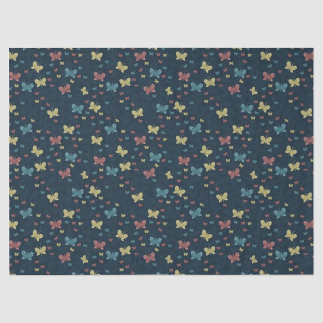 beautiful minimal butterflies tissue paper (Front)