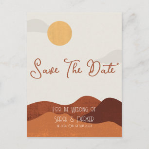 Beautiful Minimalist Sunny Desert Postcard