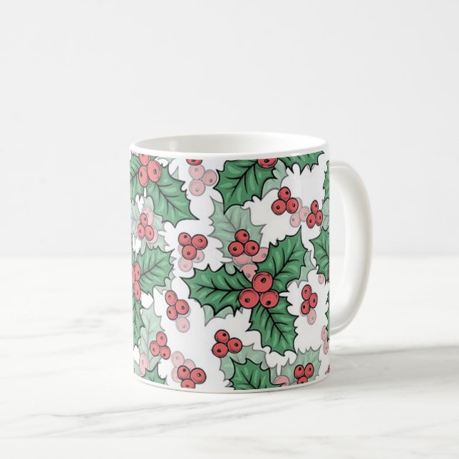 Beautiful Mistletoe Coffee Mug (Front Right)