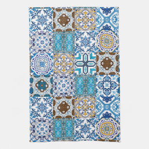 🤩 Beautiful mix of Azulejos Tea Towel