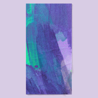 Beautiful mixed media painting. Trendy hand painte Bath Towel