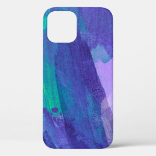 Beautiful mixed media painting. Trendy hand painte iPhone 12 Case