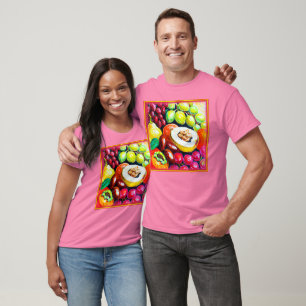 Beautiful Mixture of Grape Fruit Painting. Buy Now T-Shirt