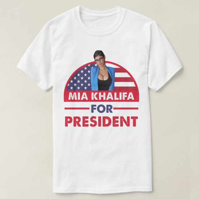 Beautiful Model Mia Khalifa Awesome For Movie Fans T-Shirt (Design Front)