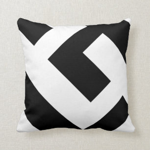 Beautiful Modern Black and White Cushion