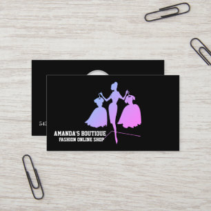 Beautiful modern black fashion business card