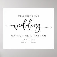 Beautiful Modern Black typeface, Wedding Welcome