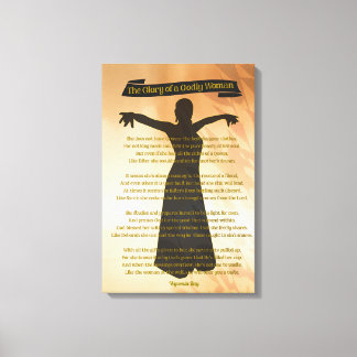Beautiful Modern Christian Spiritual Woman Canvas Print