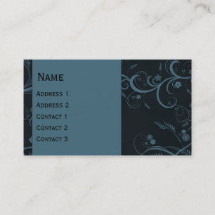 Beautiful modern curls design business card