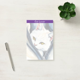 Beautiful Modern Cute Watercolor Cat Collection Post-it Notes
