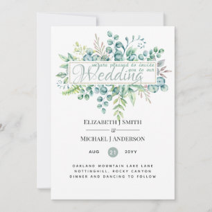 Beautiful Modern Eucalyptus Greenery Wedding