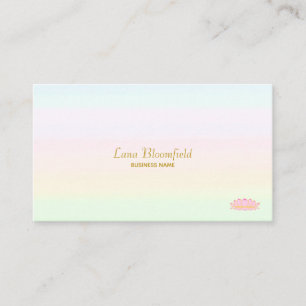 Beautiful Modern Multicolored Pastel Shades Business Card
