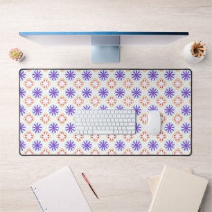 Beautiful Modern Seamless Floral Pattern Desk Mat