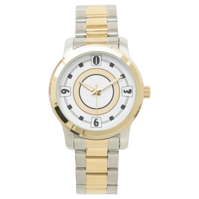 Beautiful modern watch with a fashionable dial (Front)