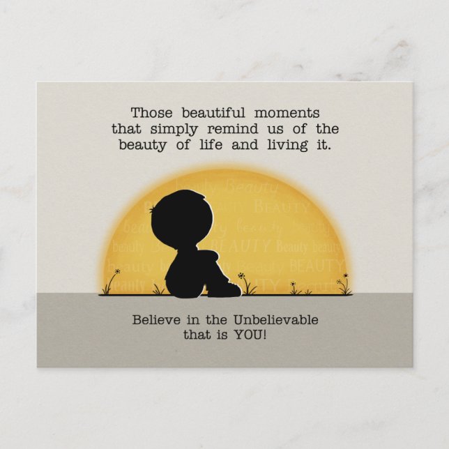 Beautiful Moments Postcard (Front)