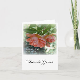 Beautiful Moments Romantic Thank You Card