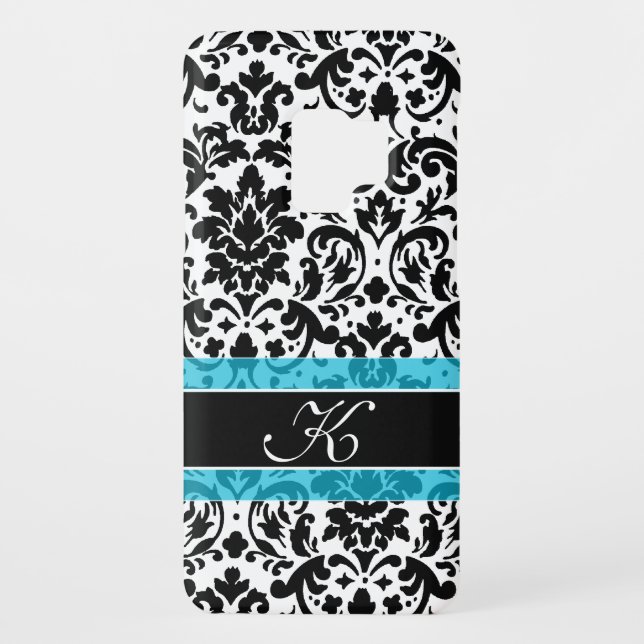Beautiful monogram damask design Case-Mate samsung galaxy case (Back)