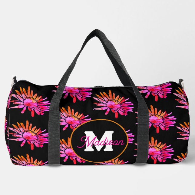 Beautiful monogrammed duffel bag (Front)