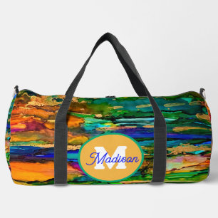 Beautiful monogrammed duffel bag