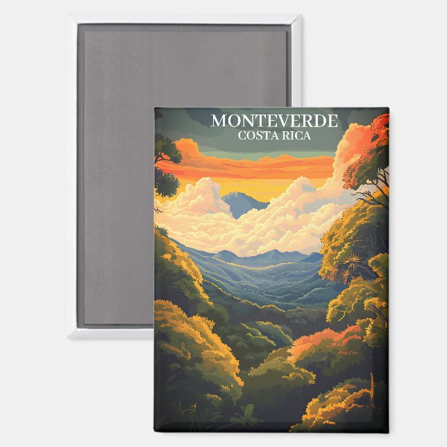 Beautiful Monteverde Cloud Forest Costa Rica  Magnet (Front/Back)