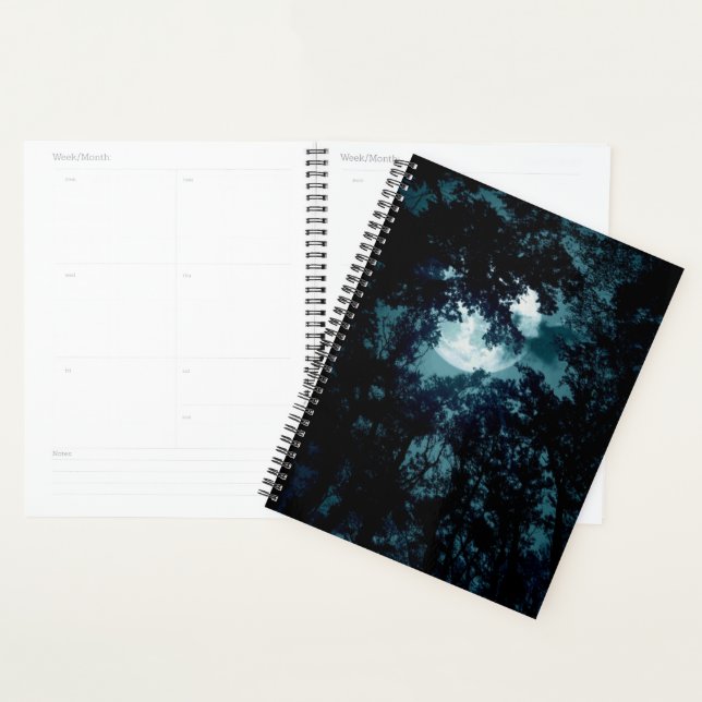 Beautiful Moon Glow Though Trees  Planner (Display)