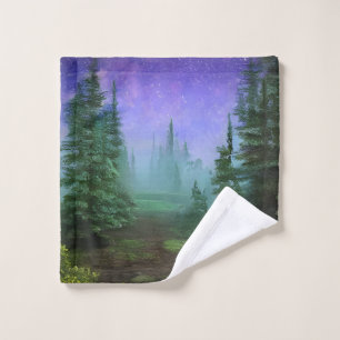 Beautiful Moonlight Wilderness Scene Bath Towel Set