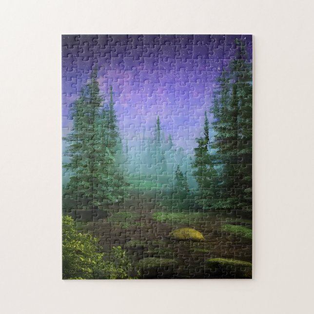 Beautiful Moonlight Wilderness Scene Jigsaw Puzzle (Vertical)
