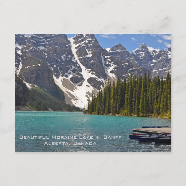 Beautiful Moraine Lake Postcard (Front)