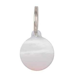 Beautiful Morning Sky Gradient Custom Photo Pet Tag