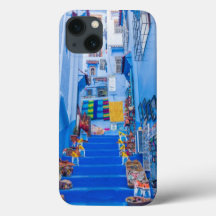 beautiful moroccan city paint iphone case