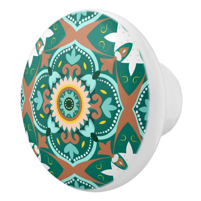 💚💛 Beautiful Moroccan tiles Ceramic Knob (Right)