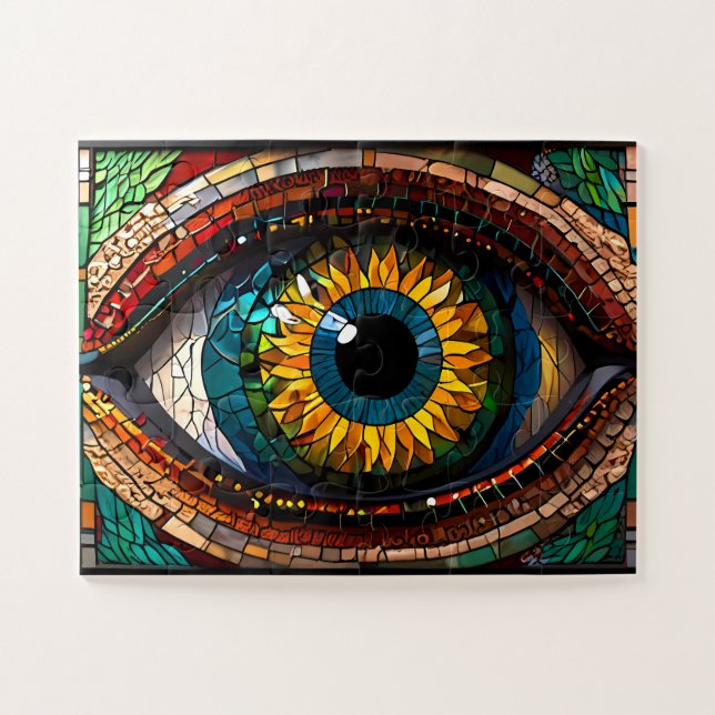 Beautiful Mosaic Eye Jigsaw Puzzle (Horizontal)