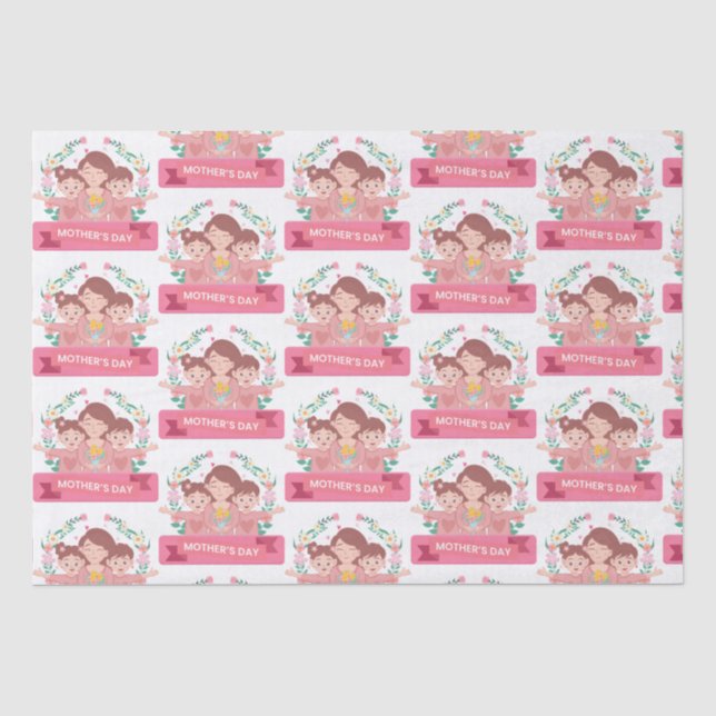Beautiful Mother’s Day Gift Tissue Paper (Front)